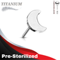 Pre-Sterilized Titanium Threadless 4mm Moon (Top Only)