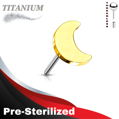 Pre-Sterilized Titanium Threadless 4mm Moon (Top Only)