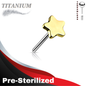 Pre-Sterilized Titanium Threadless 4mm Star (Top Only)