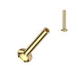 Surgical Steel Threadless Convex Base Labret (Post Only) 3mm Base (CLEARANCE)