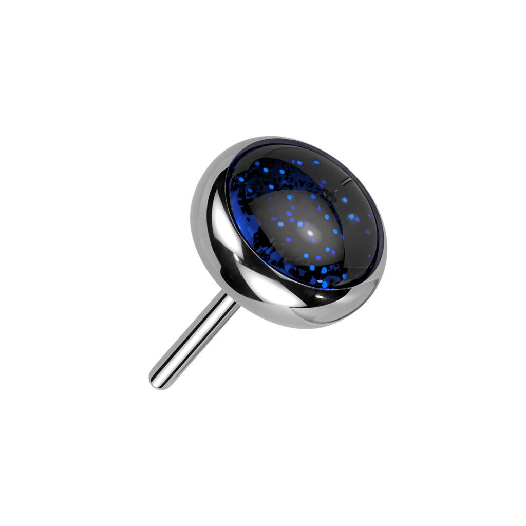 Titanium Threadless Bezel Natural Stone (Top Only)