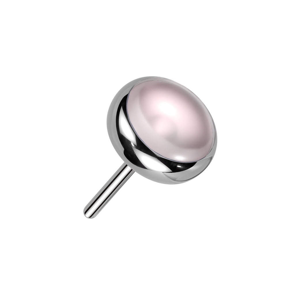 Titanium Threadless Bezel Natural Stone (Top Only)
