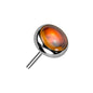 Titanium Threadless Bezel Natural Stone (Top Only)