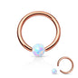 Surgical Steel CBR with Synthetic Opal