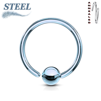 Surgical Steel Annealed CBR Fixed Bead - Coloured