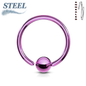Surgical Steel Annealed CBR Fixed Bead - Coloured