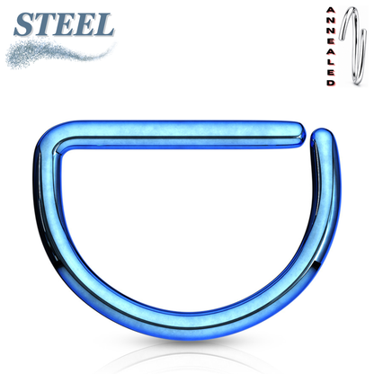 Surgical Steel Annealed Colored D Ring