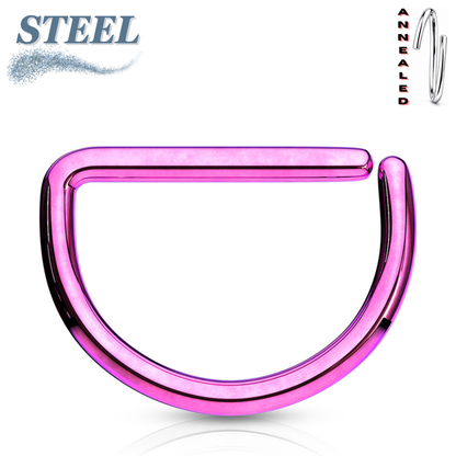 Surgical Steel Annealed Colored D Ring