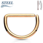 Surgical Steel Annealed Colored D Ring