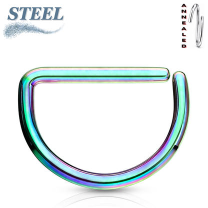 Surgical Steel Annealed Colored D Ring