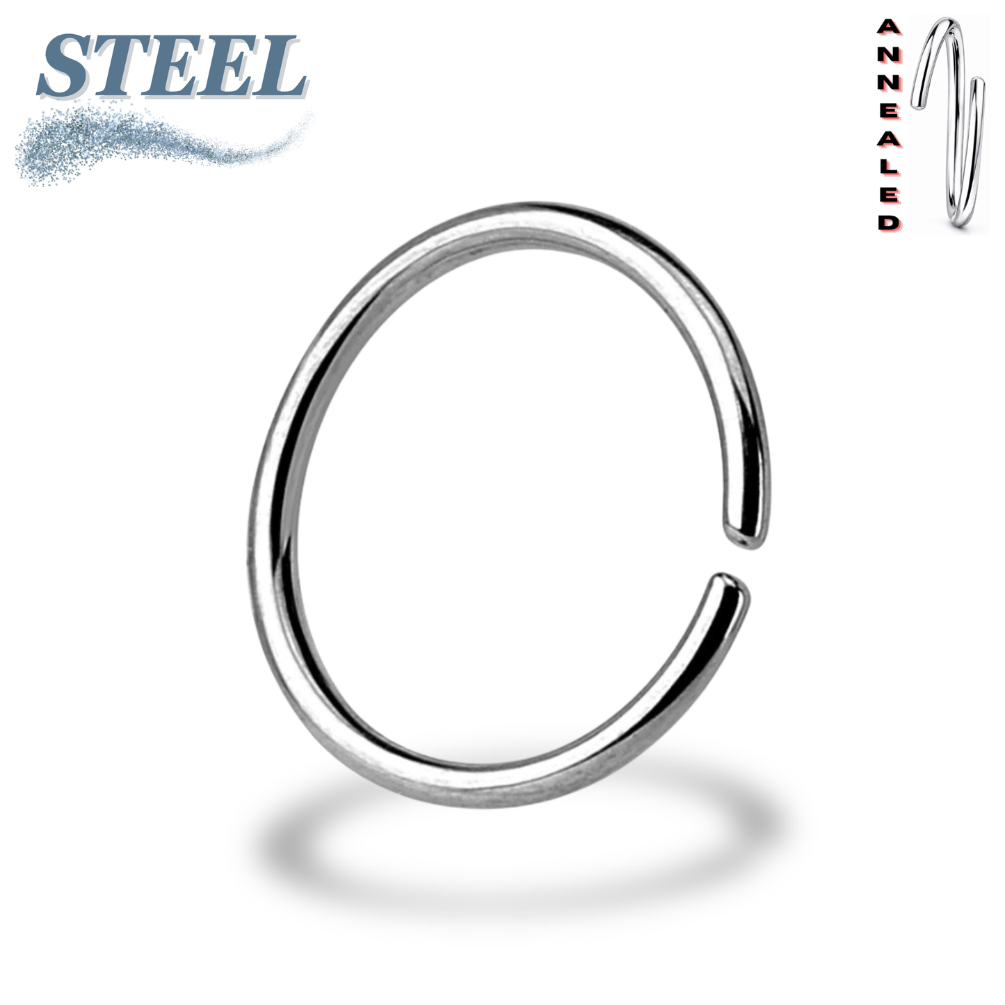Surgical Steel Annealed Ring