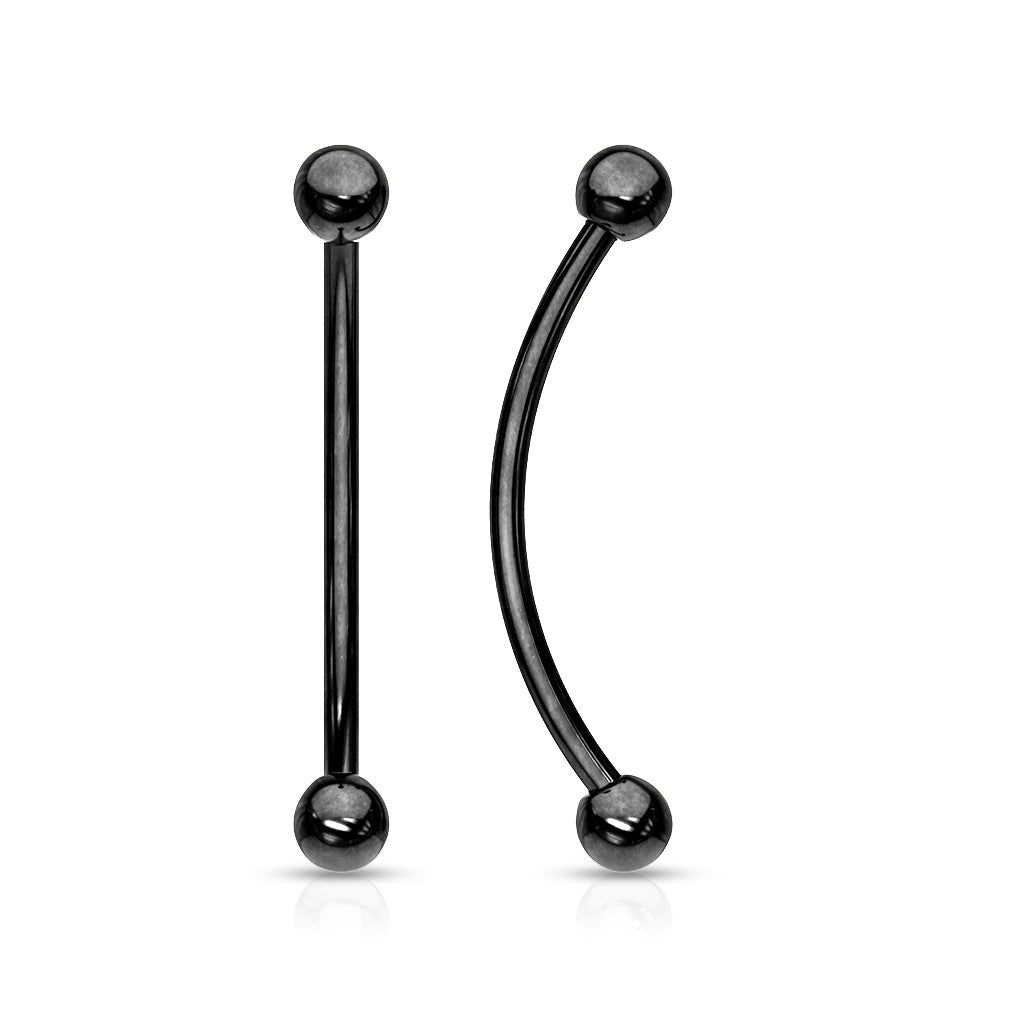 Surgical Steel Externally Threaded Curved Barbells