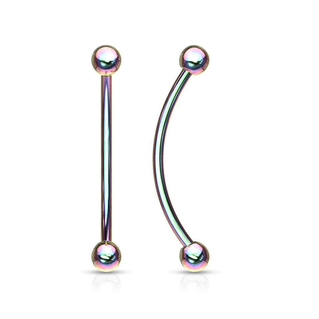 Surgical Steel Externally Threaded Curved Barbells