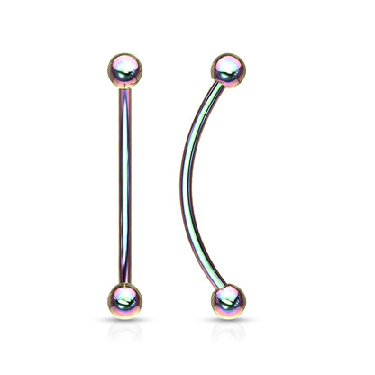 Surgical Steel Externally Threaded Curved Barbells