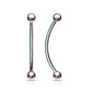 Surgical Steel Externally Threaded Curved Barbells