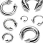 Surgical Steel Externally Threaded Horseshoe w/Spike Ends