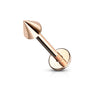 Surgical Steel Externally Threaded Labret w/ Spike