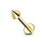 Surgical Steel Externally Threaded Labret w/ Spike