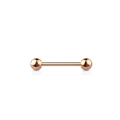 Surgical Steel Externally Threaded Straight Barbell - Coloured