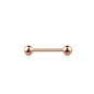 Surgical Steel Externally Threaded Straight Barbell - Coloured