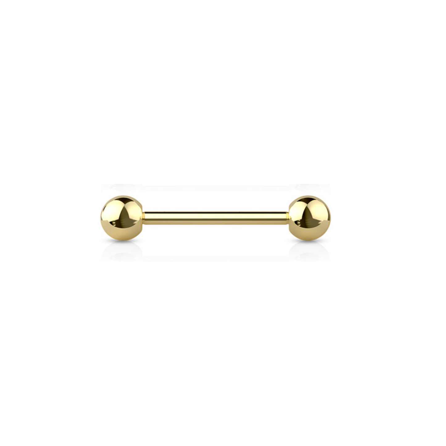 Surgical Steel Externally Threaded Straight Barbell - Coloured