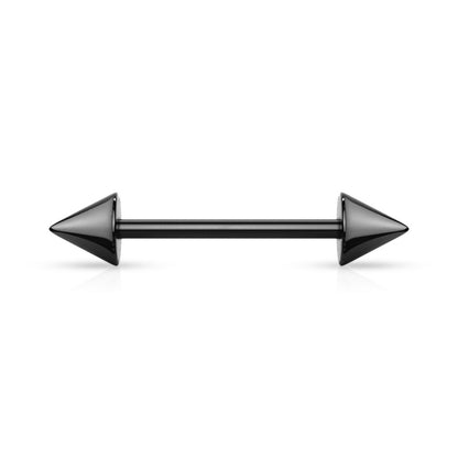 Surgical Steel Externally Threaded Barbells with Spike Ends