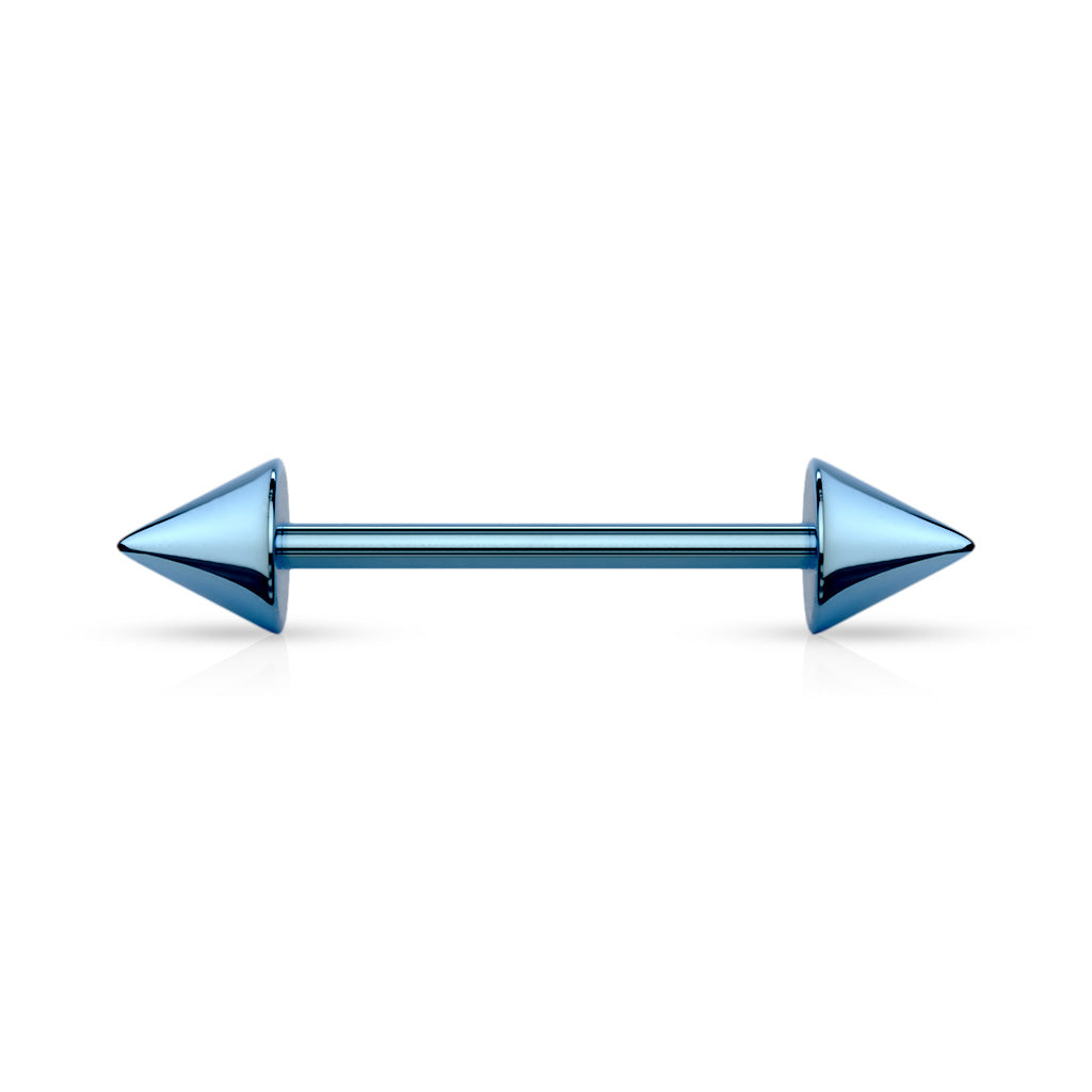 Surgical Steel Externally Threaded Barbells with Spike Ends