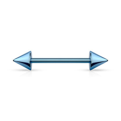 Surgical Steel Externally Threaded Barbells with Spike Ends