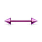 Surgical Steel Externally Threaded Barbells with Spike Ends