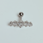 Surgical Steel Externally Threaded 5 Curve Cartilage Barbell Stud