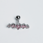 Surgical Steel Externally Threaded 5 Curve Cartilage Barbell Stud
