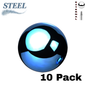 Surgical Steel Externally Threaded Solid Ball (Top Only) - 10 Pack