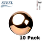 Surgical Steel Externally Threaded Solid Ball (Top Only) - 10 Pack