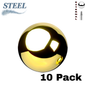 Surgical Steel Externally Threaded Solid Ball (Top Only) - 10 Pack