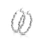Surgical Steel Braided Twisted Hoop Earrings (CLEARANCE)