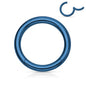 Surgical Steel Hinged Rings 14G-4G -Coloured