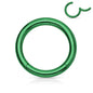 Surgical Steel Hinged Rings 14G-4G -Coloured