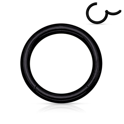 Surgical Steel Hinged Rings 14G-4G -Coloured