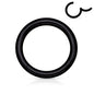 Surgical Steel Hinged Rings 14G-4G -Coloured