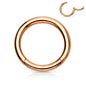 Surgical Steel Hinged Rings 14G-4G -Coloured
