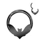 Surgical Steel Hinged Ring with Bat