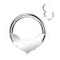 Surgical Steel Hinged Ring with Bat