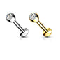Surgical Steel Internally Threaded Press Fit Gem Ball Labret