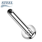 Surgical Steel Internally Threaded Flat Back Labret (Post Only) 4mm Base