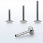 Surgical Steel Internally Threaded UFO Labret (Post Only) - CLEARANCE