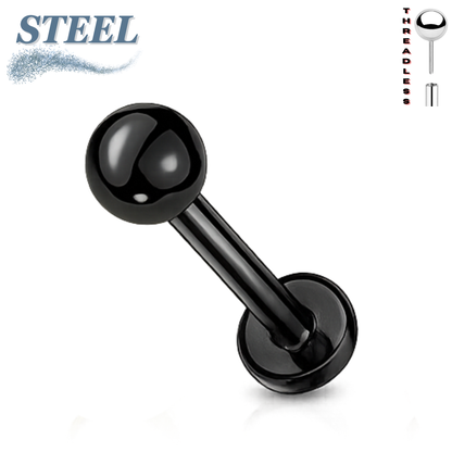 Surgical Steel Threadless Solid Ball Labret Combo - Coloured
