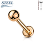 Surgical Steel Threadless Solid Ball Labret Combo - Coloured