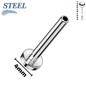 Surgical Steel Threadless Flat Back Labret (Post Only) 4mm Base