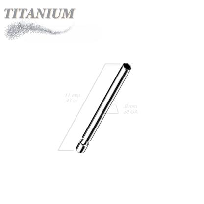 Titanium Threadless Earring Stud (Post Only)
