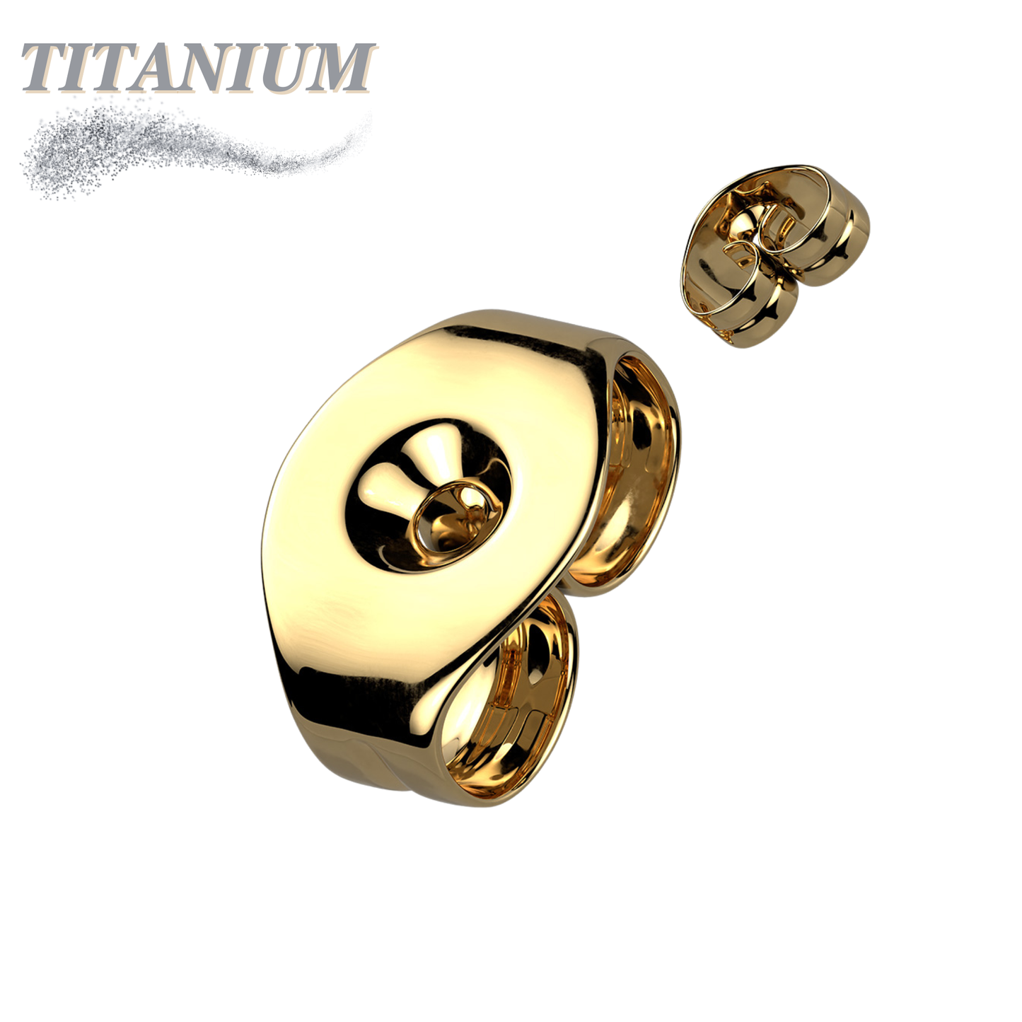 Titanium Butterfly Earring Backings
